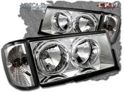 Clear frontlights V2 inc blinkers 2pcs.