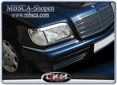 S-Class - W140 92-98 - Chrome headlights 2pcs