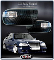 Mirrorcovers in carbon with turn signals.
