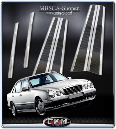 E-Class - W210 96-01 - Chrome/Carbon list set