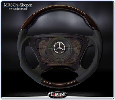 C-Class - W201 83-93 - wheel  Burl Wood/black Leather Sport