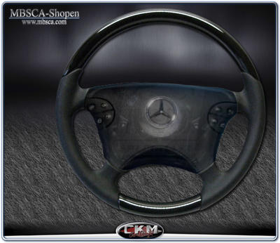 CLK - W208 97-01 - wheel black birdey wood/ Leather