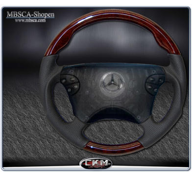 CLK - W208 97-01 - wheel Burl wood/ Leather "sport"