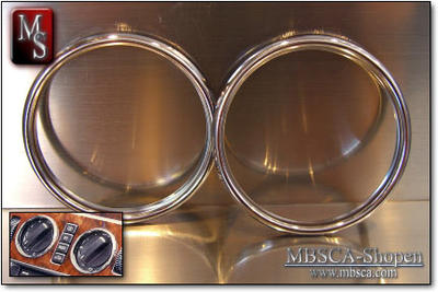 A-Class - W168 - Chrome rings fan. 1996-2002 3pcs