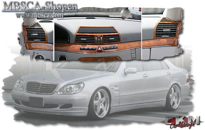 S-Class - W220 99-05 - W220 Precious wood airventilation 3 pcs
