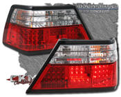 Clearglas Taillights with LEDs Red/Clear 2pcs