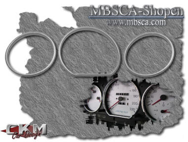 Chrome rings cluster 3pcs