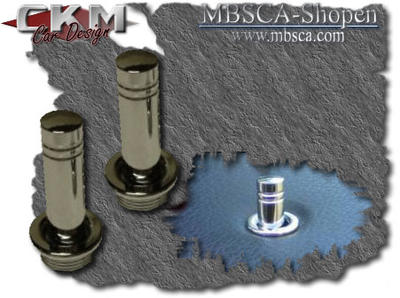 SLK - R170 97-03 - Door knobs chrome with frame. 2pcs
