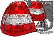 Clearglas taillights red/White without LEDs 2 pcs
