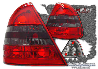 C-Class - W202 94-00 - Clearglas taillights red/smoke without LEDs 2 pcs
