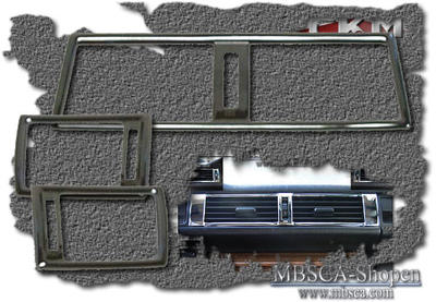 C-Class - W202 94-00 - Chrome W202 frames fan vents 3 pcs set.