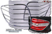Chrome rear light frames 2pcs V2