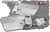 Clear sidemarker for bumper. 2 pcs