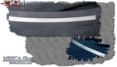 E-Class - W210 96-01 - Chromefins for hood.