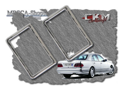 E-Class - W210 96-01 - Chrome frames for backdoors 2pcs