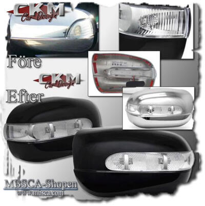E-Class - W210 96-01 - Mirrorcovers with turn signals 00-02. "W211 look"