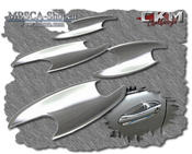 Chrome handle cups 4 pcs