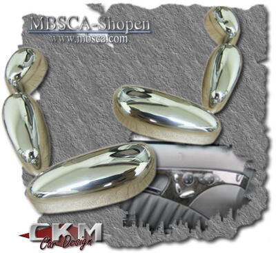 E-Class - W211 02-08 - Chromecover for seat adjusters.