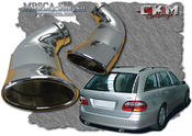 Chromed end pipes 2 pcs