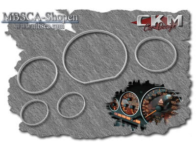 SL Roadster - R129 89-01 - Chromerings guages 5 pcs set