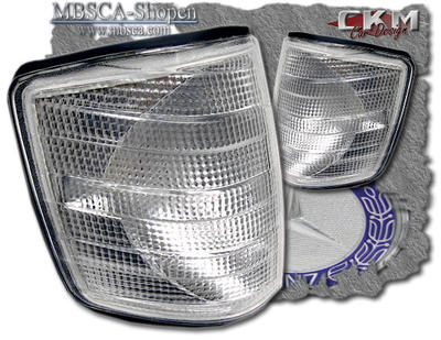 E-Class - W123  -85 - Turnsignals white 2 pcs set.