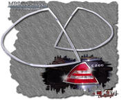 Chromerings for taillights. 2 pcs set