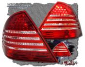 Clearglas taillights Red/Clear with LEDs 2 pcs