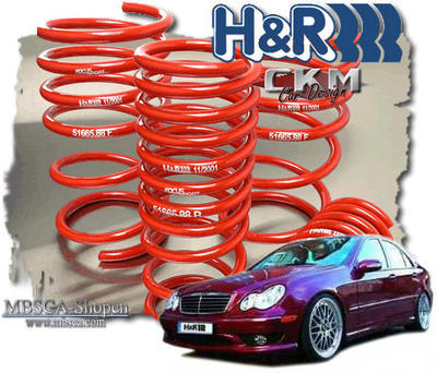 C-Class - W203 01-06 - Loweringkit H&R 4pcs