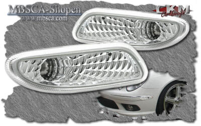 CLK - W209 02- - Clear bumper lights 2pcs