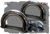 Chromed rolloverbars  2 pcs set.