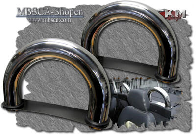SLK - R170 97-03 - Chromed rolloverbars  2 pcs set.