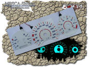 White plasma gauges with blue text.