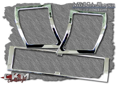 S-Class - W140 92-98 - Chromeframes fan outlet 3pcs