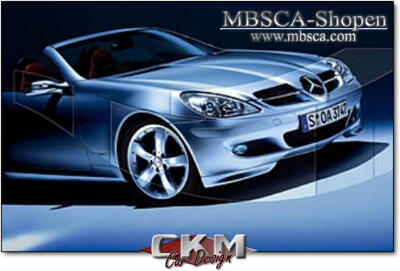 SLK - R171 04- - 5. Spoiler läppar 2st Mercedes orginal