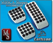 Carlsson Aluminium pedaler set med logo