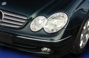 Chrome headlight frames