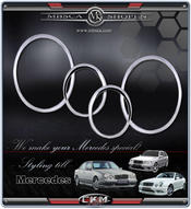 Chromerings for headlights. 4 pcs set