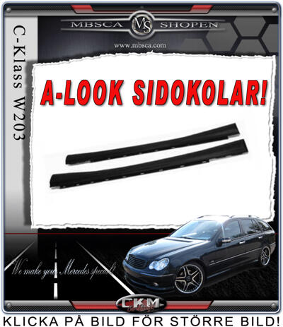 C-Class - W203 01-06 - 1. CKM A-look C32 sideskirts 01-06