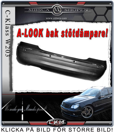 C-Class - W203 01-06 - 1. CKM A-look C32 rear bumper 01-06