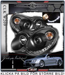 Clear headlights "Devil Eyes" 2pcs set Black