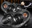 Clear headlights "Devil Eyes" 2pcs set Black - bild 2