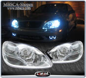 Clear glas facelift frontlights 2pcs