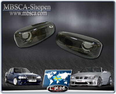 C-Class - W201 83-93 - Crystal side markers smoke 2 pcs