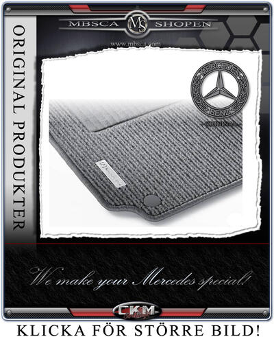 B-Class - W245 - Floor mat set MB original grey with M-logo 2/4 pcs