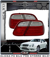 Clearglas taillights Red/Clear 2 pcs Dubbel LED