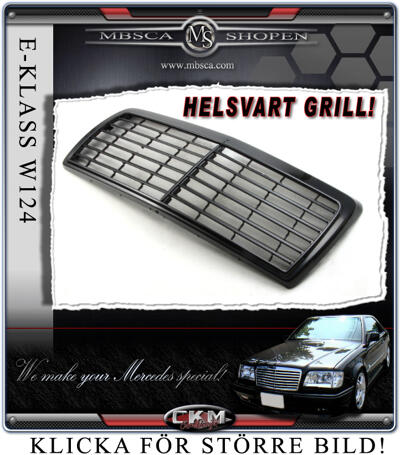 E-Class - W124 86-95 - Avantgarde Grill 6 ribbs HELSVART 86-93a