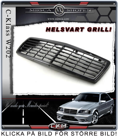 C-Class - W202 94-00 - Avantgarde Grill 6 ribbs HELSVART