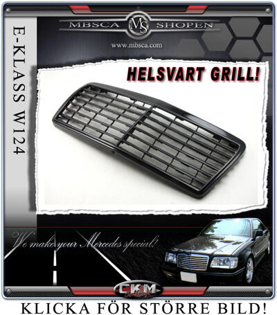 E-Class - W124 86-95 - Avantgarde Grill 6 ribbs HELSVART 93b-95