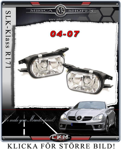 SLK - R171 04- - Clear fog lights 2 pcs