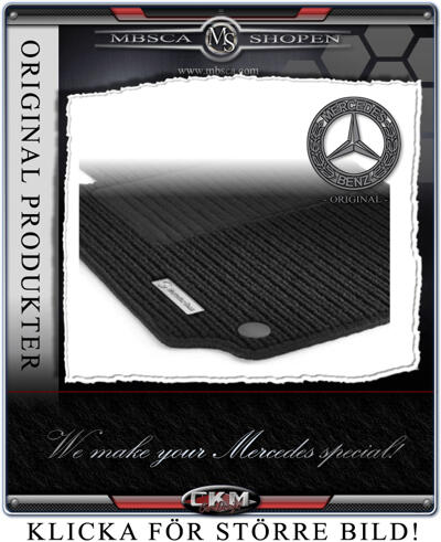 B-Class - W245 - Floor mat set MB original black with M-logo 2/4 pcs